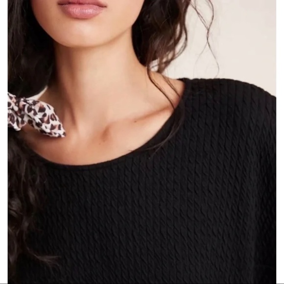 Anthropologie Arya Textured Puffed Sleeve Top - Picture 2 of 16